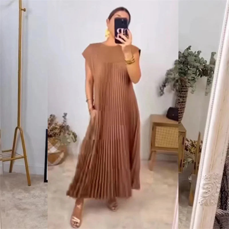 CELINA™️ | Geplooide jurk