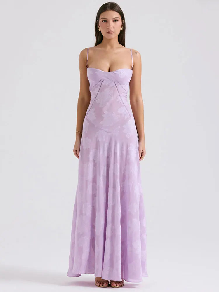 LORA™ | Elegante maxi jurk met klassieke rug design